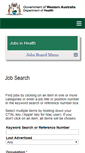 Mobile Screenshot of jobs.health.wa.gov.au