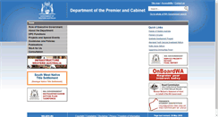 Desktop Screenshot of dpc.wa.gov.au