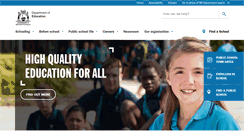 Desktop Screenshot of education.wa.edu.au