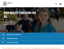 Tablet Screenshot of education.wa.edu.au