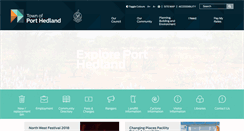 Desktop Screenshot of porthedland.wa.gov.au