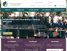 Tablet Screenshot of lesmurdie.wa.edu.au