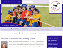 Tablet Screenshot of hamptonparkps.wa.edu.au