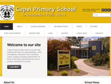 Tablet Screenshot of capelprimaryschool.wa.edu.au